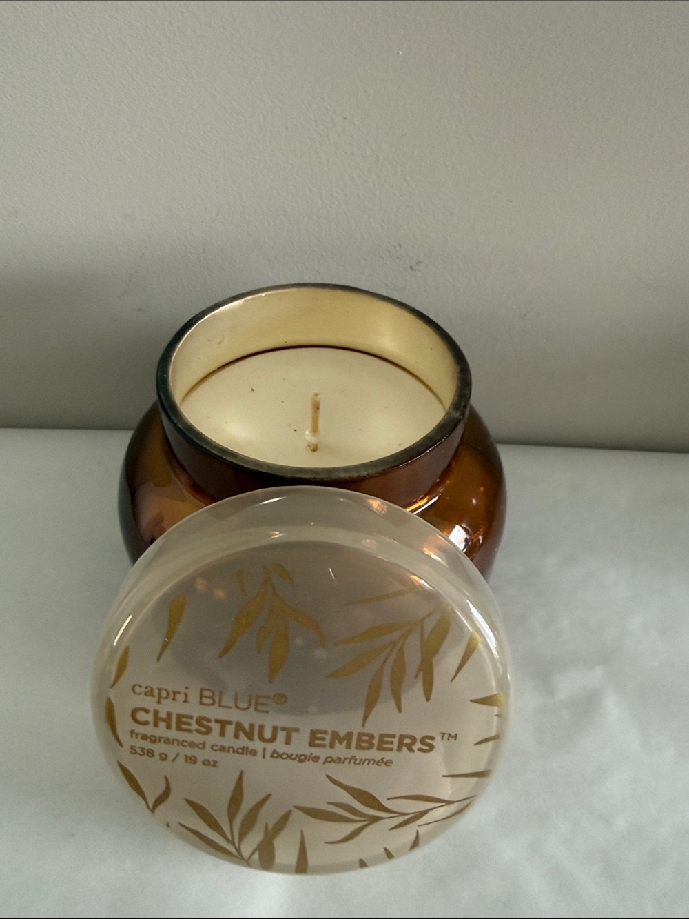Capri Blue Autumn Glow Fall Candles  (Chestnut Embers, 19 oz) - Picture 4 of 8